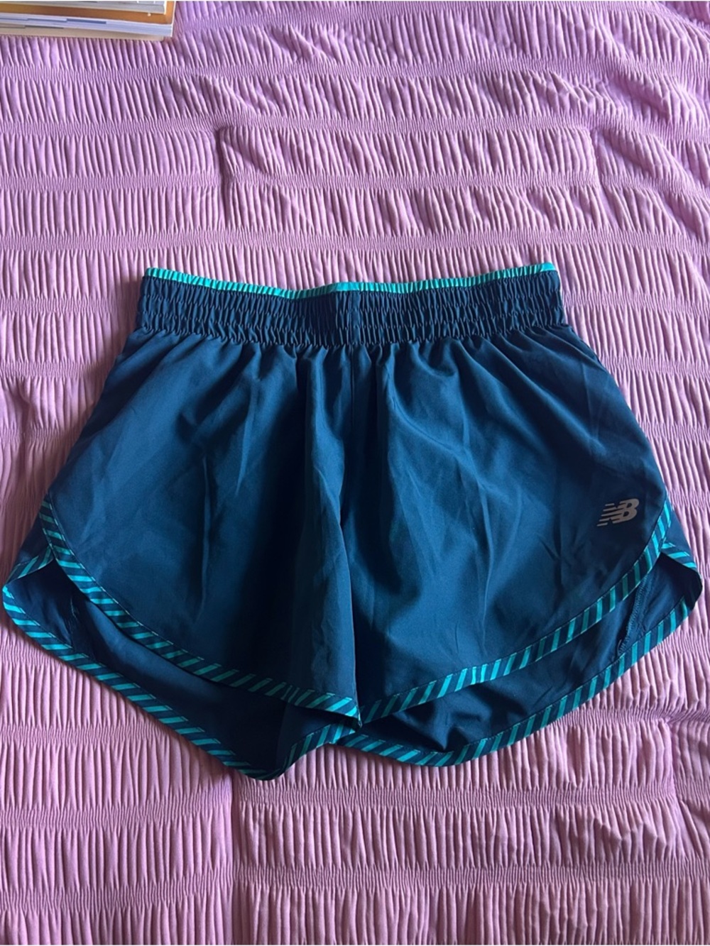 New Balance Teal and Turquoise Women's Athletic Shorts
